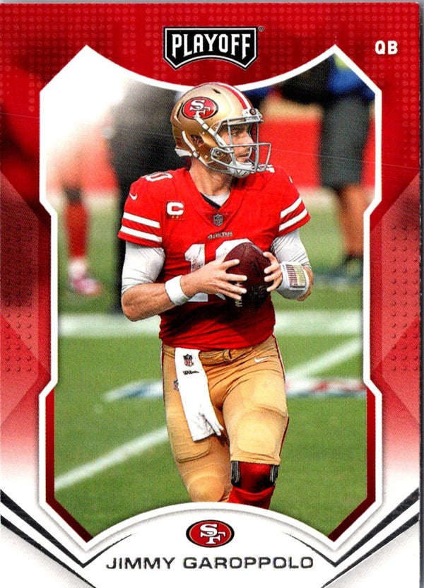 2021 Panini Playoff Red Zone Jimmy Garoppolo #188