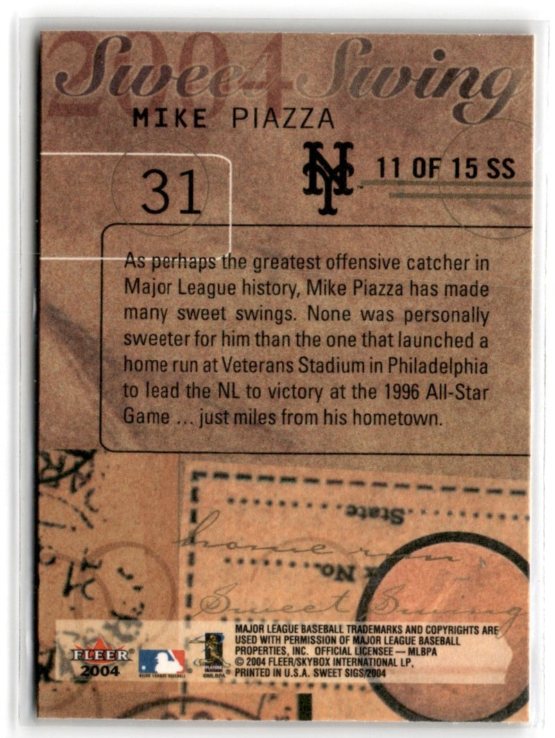 2004 Fleer Mike Piazza