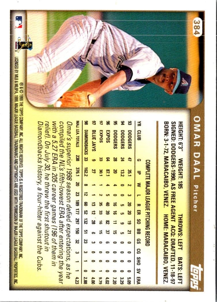 1999 Topps Omar Daal