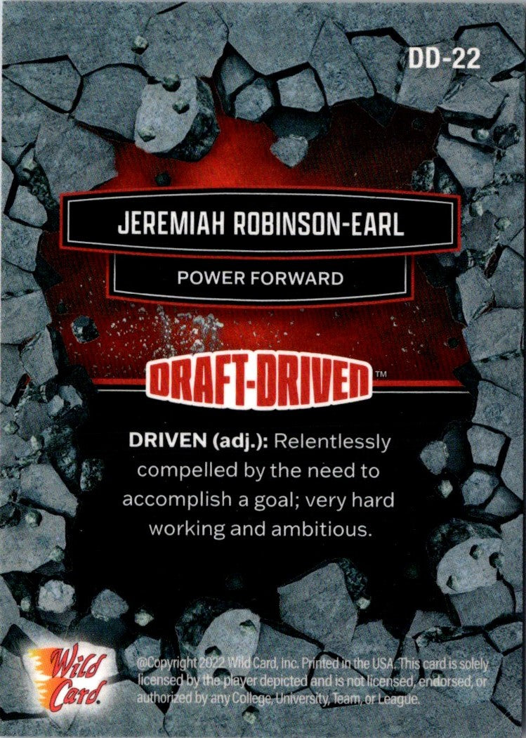 2021 Wild Card Alumination Draft-Driven Jeremiah Robinson-Earl