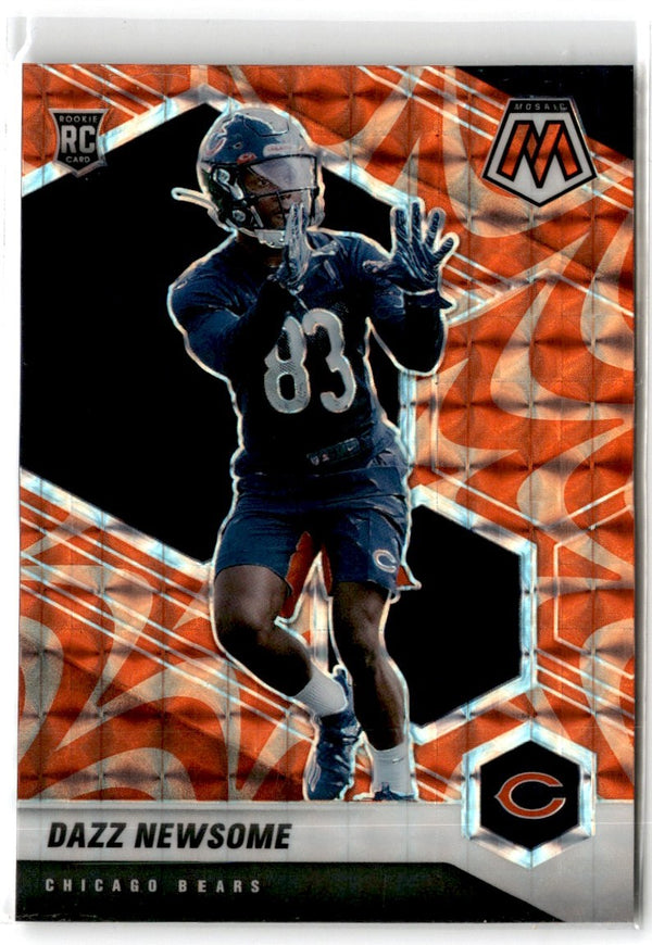 2021 Panini Mosaic Prizm Reactive Orange Dazz Newsome #396