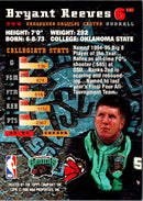 1995 Topps Draft Redemption Bryant Reeves