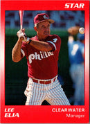 1990 Star Clearwater Phillies Lee Elia
