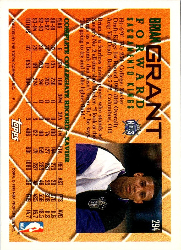 1994 Topps Brian Grant