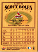 2003 Fleer Splendid Splinters Scott Rolen