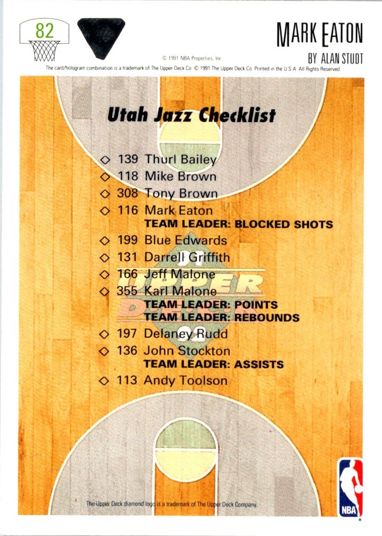1991 Upper Deck Mark Eaton