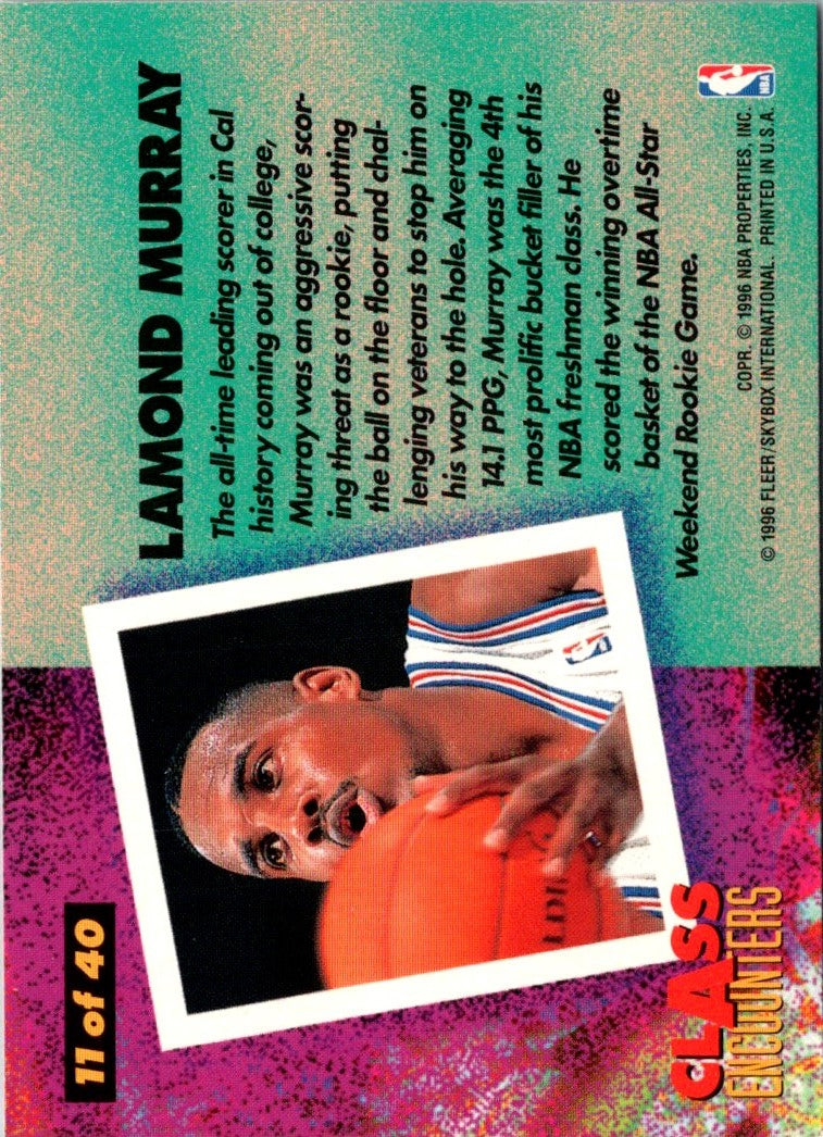 1995 Fleer Class Encounters Lamond Murray