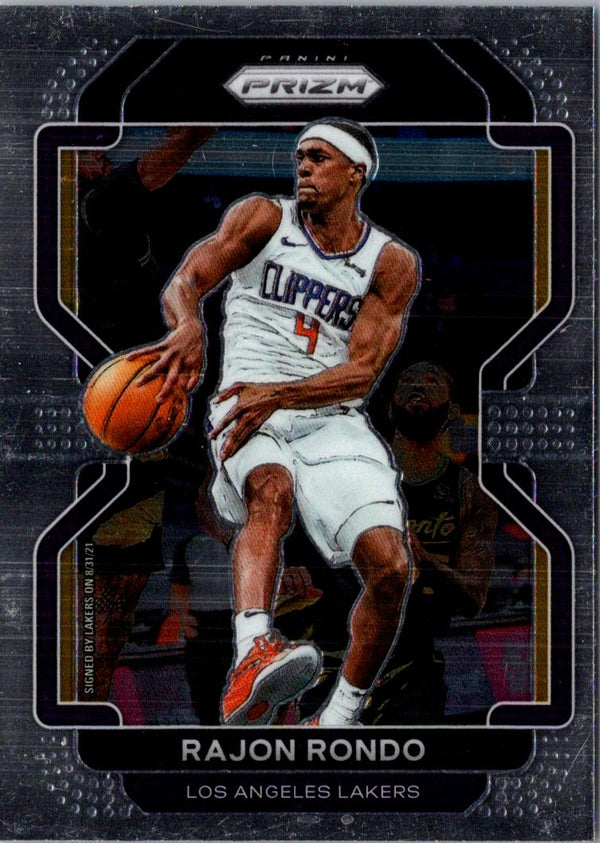 2021 Panini Prizm Blue Rajon Rondo #104