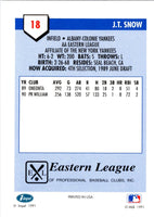 1991 Line Drive AA J.T. Snow #18
