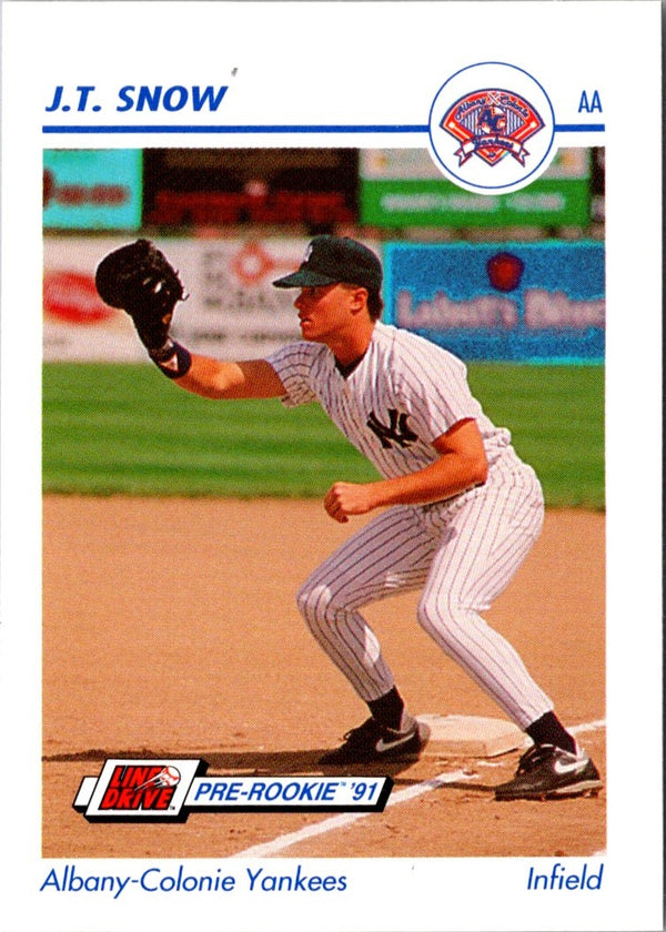1991 Line Drive AA J.T. Snow #18