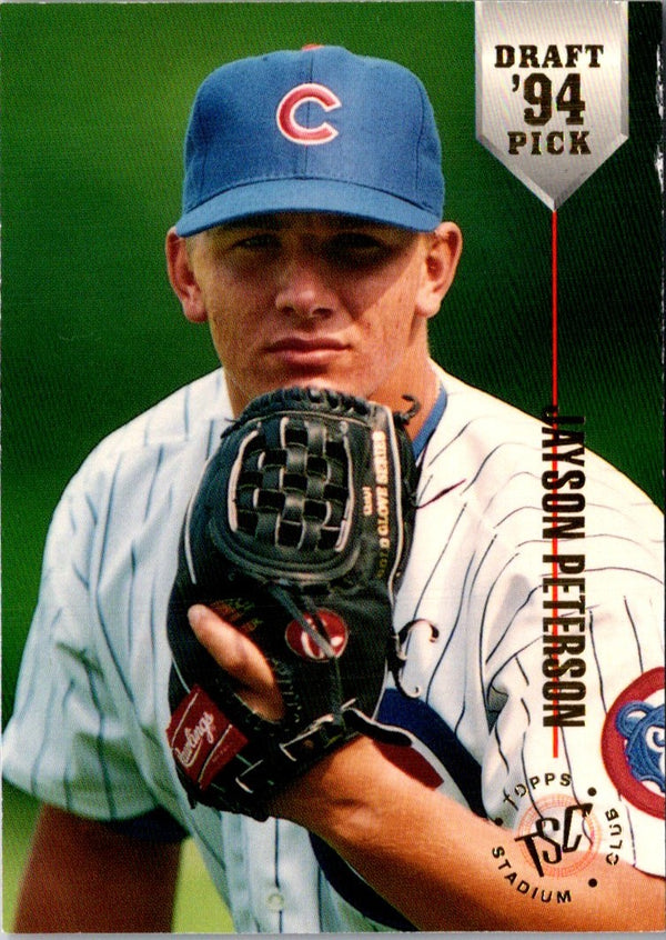 1994 Stadium Club Draft Picks Jayson Peterson #11