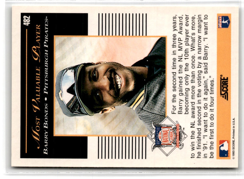 1993 Score Barry Bonds