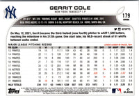 2022 Topps Chrome Gerrit Cole #179
