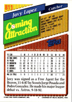 1993 Topps Inaugural Marlins Javy Lopez #811