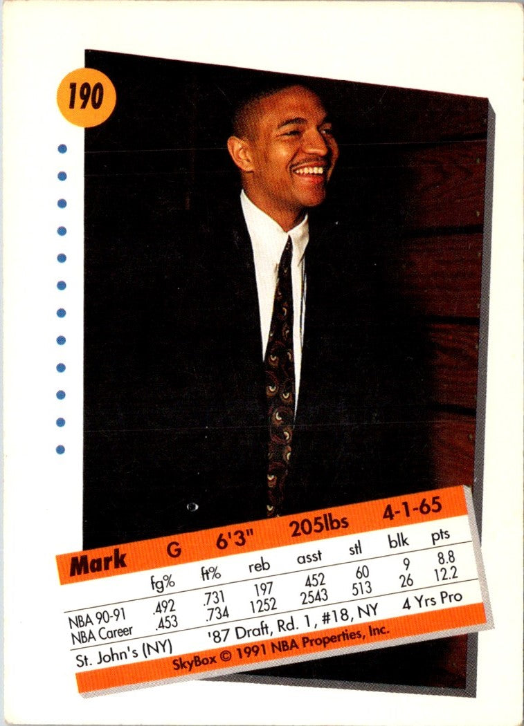 1991 SkyBox Mark Jackson
