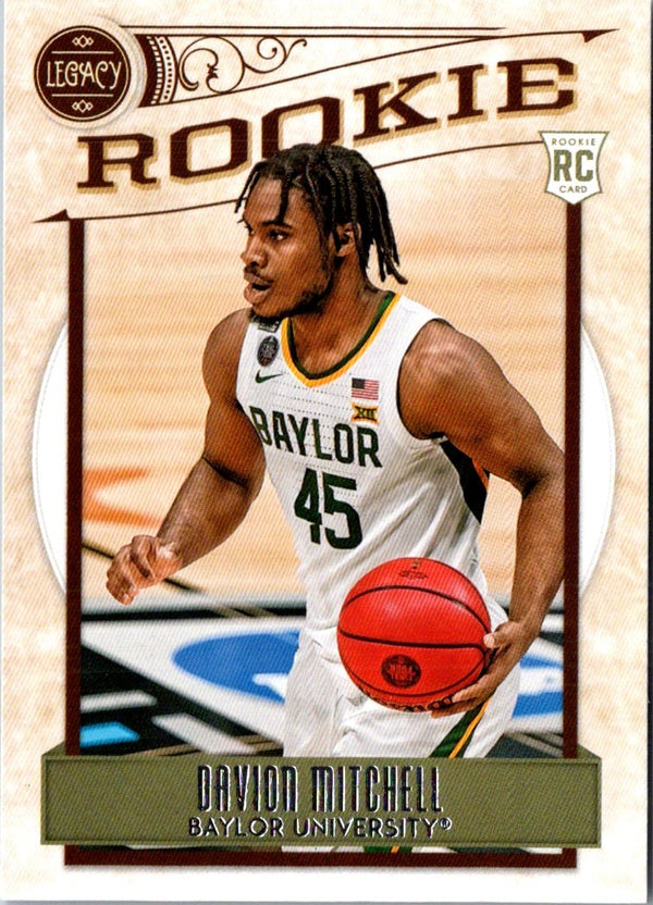 2021 Panini Chronicles Draft Picks Davion Mitchell #344