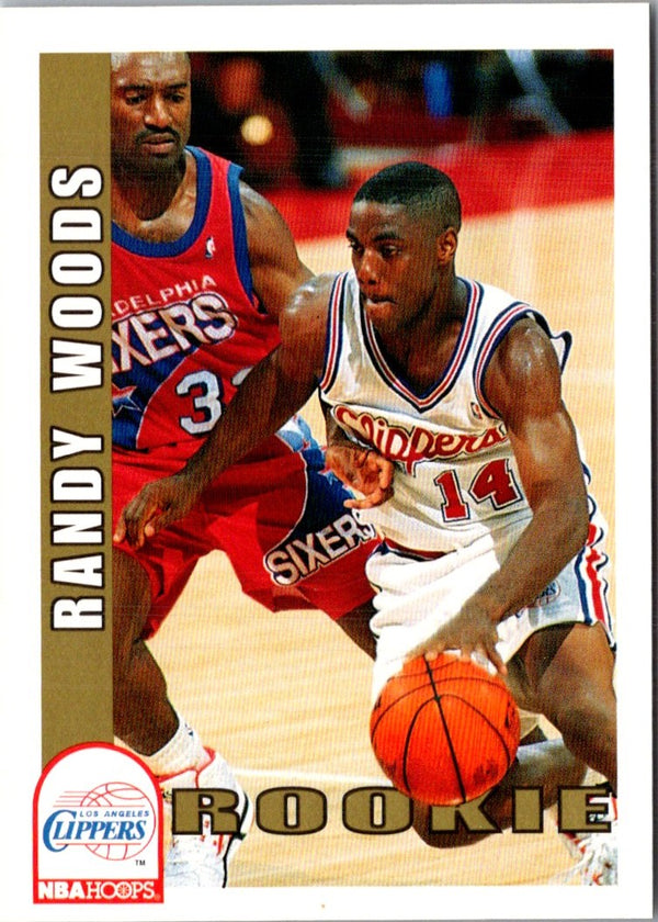 1992 Hoops Randy Woods #407 Rookie