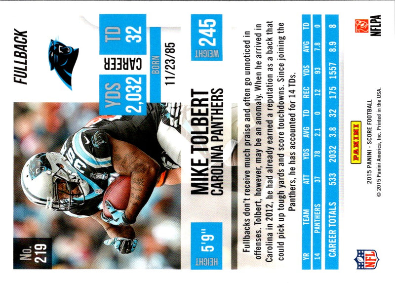 2015 Score Mike Tolbert