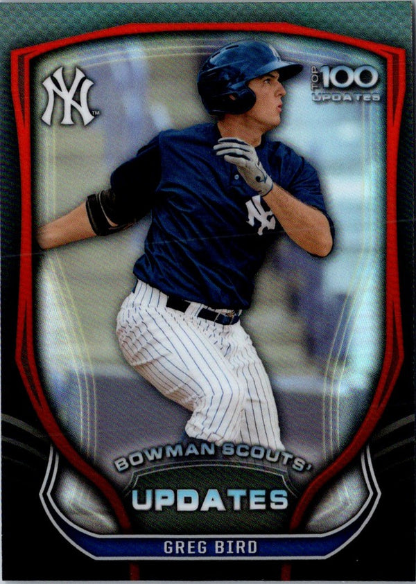 2015 Bowman Chrome Scouts Update Greg Bird #BSU-GB