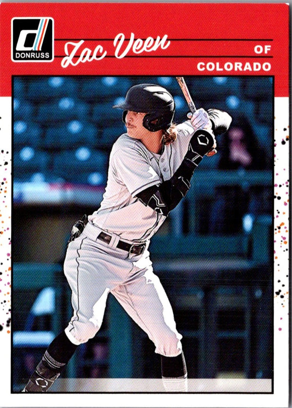 2023 Donruss Zac Veen #254