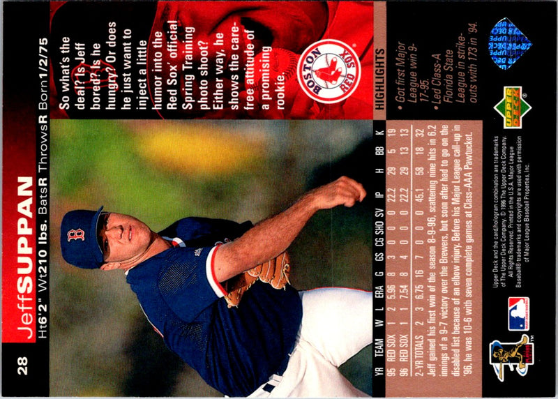 1997 Upper Deck Jeff Suppan