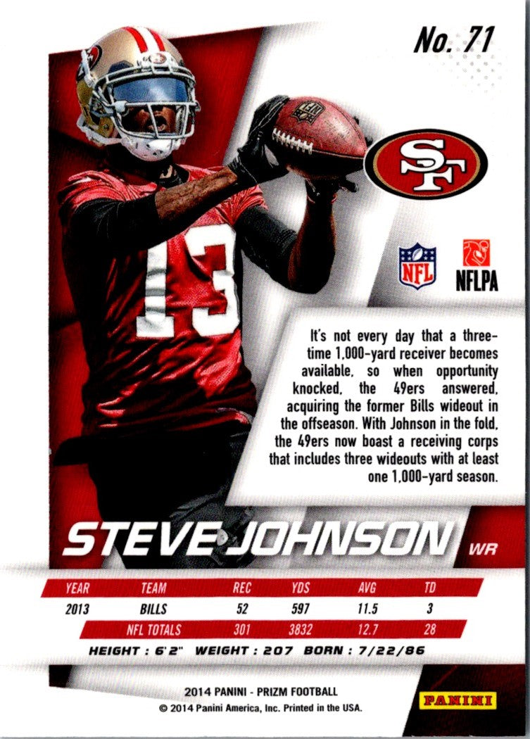 2014 Panini Prizm Steve Johnson