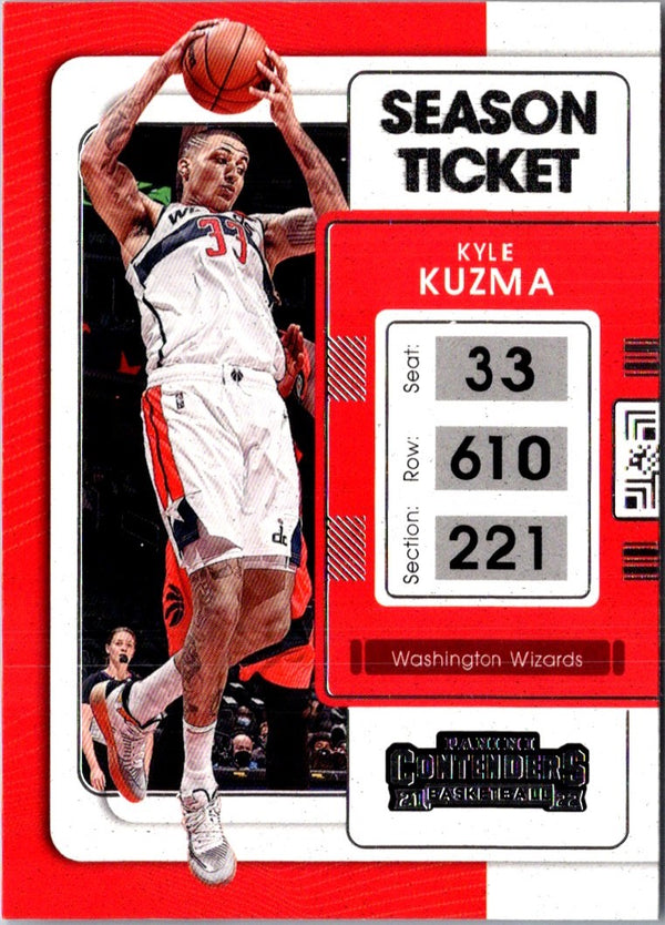 2021 Panini Contenders Game Ticket Red Kyle Kuzma #81