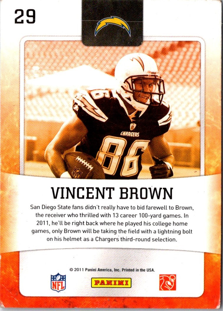 2011 Score Hot Rookies Vincent Brown