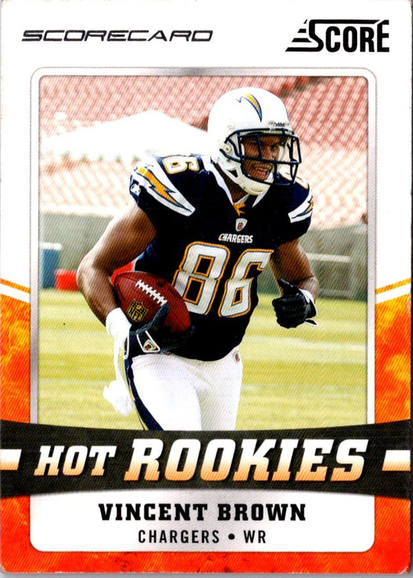 2011 Score Hot Rookies Vincent Brown #29