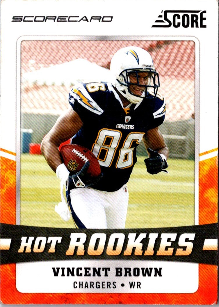 2011 Score Hot Rookies Vincent Brown