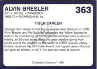 1989 Collegiate Collection Auburn Coke 580 Alvin Bresler #363