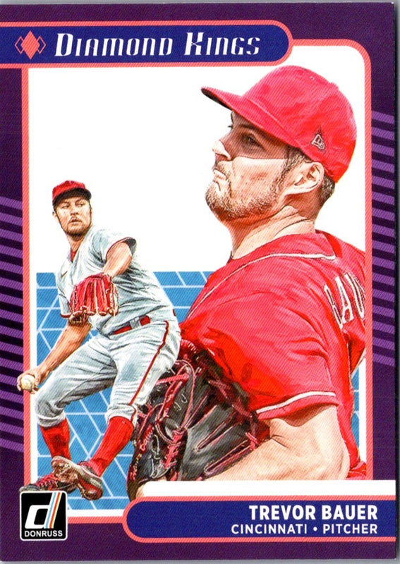 2021 Donruss Holo Purple Trevor Bauer #23