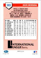 1991 Line Drive AAA Julius McDougal #503