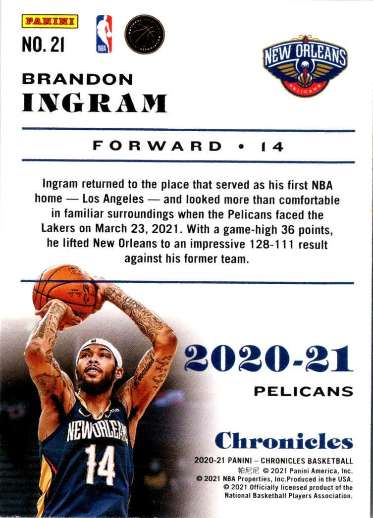 2020 Panini Brandon Ingram