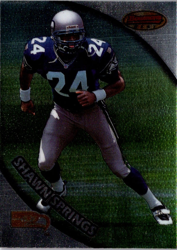 1997 Bowman's Best Shawn Springs #120 Rookie