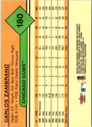 2005 Fleer Tradition Gray Backs Gold Letter Carlos Zambrano