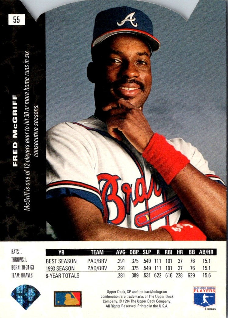 1994 SP Fred McGriff