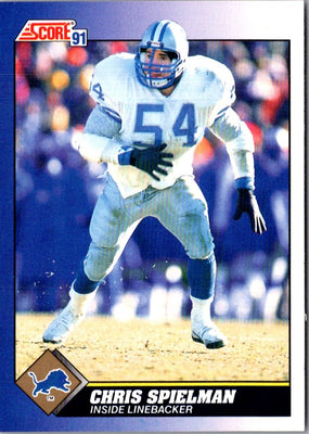 1991 Score Chris Spielman #9
