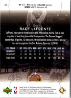 2001 Upper Deck Pros & Prospects Raef LaFrentz #21