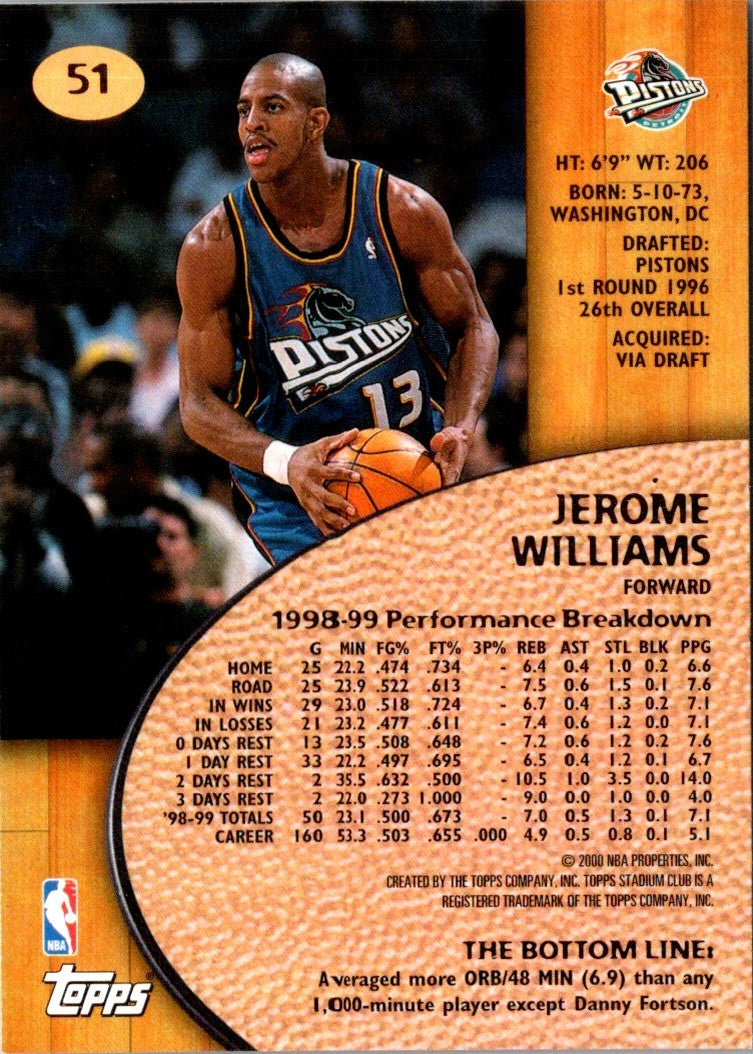 1999 Stadium Club Jerome Williams