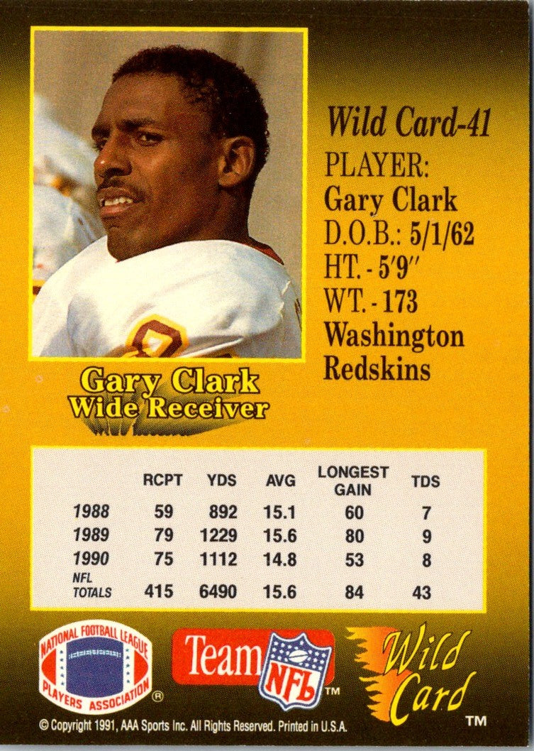 1991 Wild Card Gary Clark