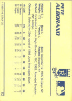 1989 Star Pete Alborano #62