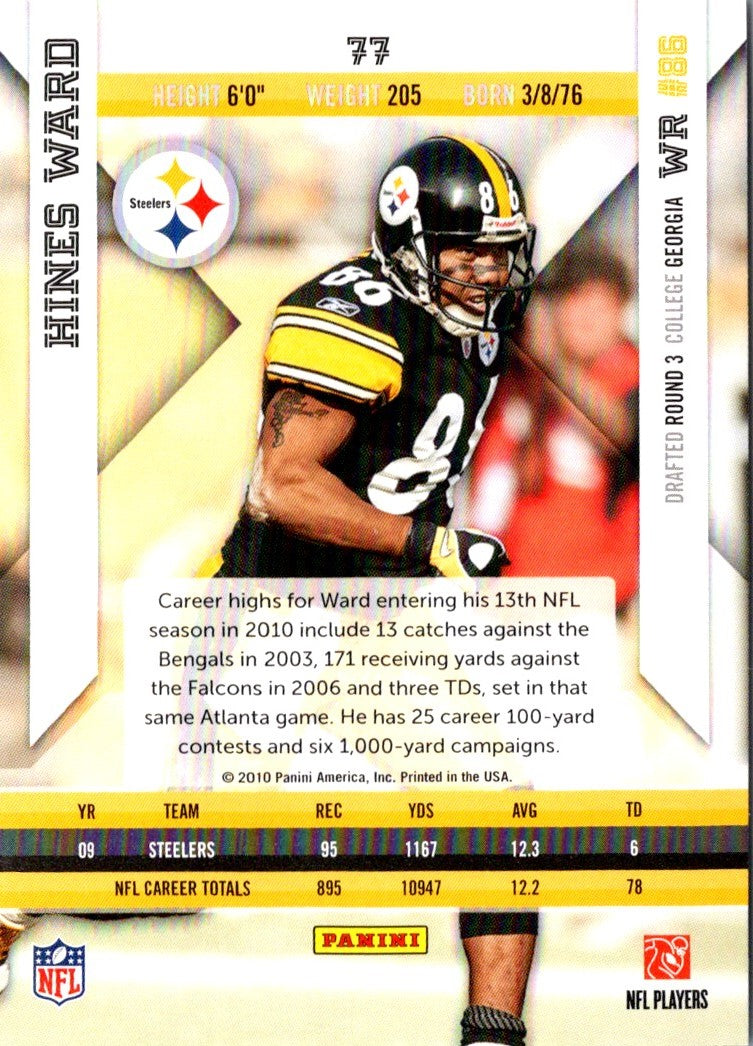 2010 Panini Absolute Memorabilia Hines Ward