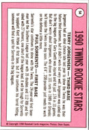 1990 Baseball Card Magazine '69 Topps Replicas Twins Rookies (Terry Jorgensen/Paul Sorrento)