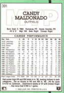 1991 Donruss Candy Maldonado