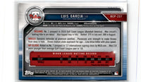 2019 Bowman Chrome Prospects Luis Garcia #BCP-237