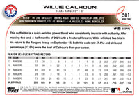 2022 Topps Willie Calhoun #581