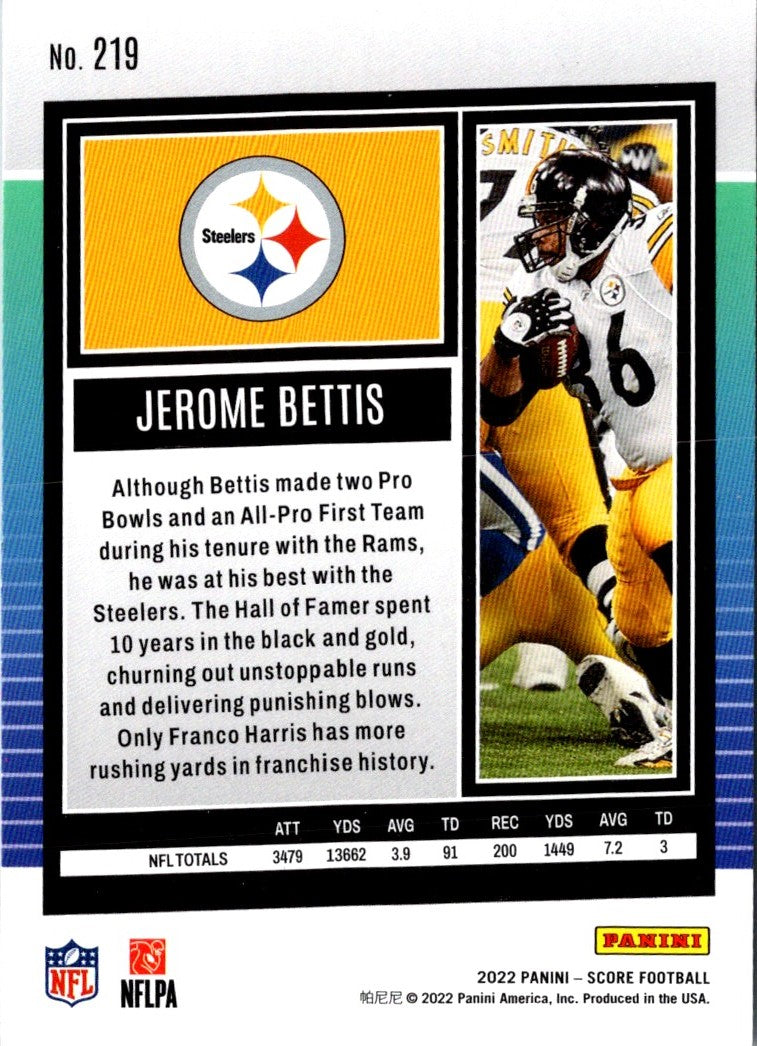 2022 Score Jerome Bettis