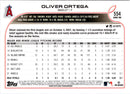 2022 Topps Oliver Ortega