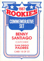 1988 Topps Glossy Rookies Benny Santiago #18